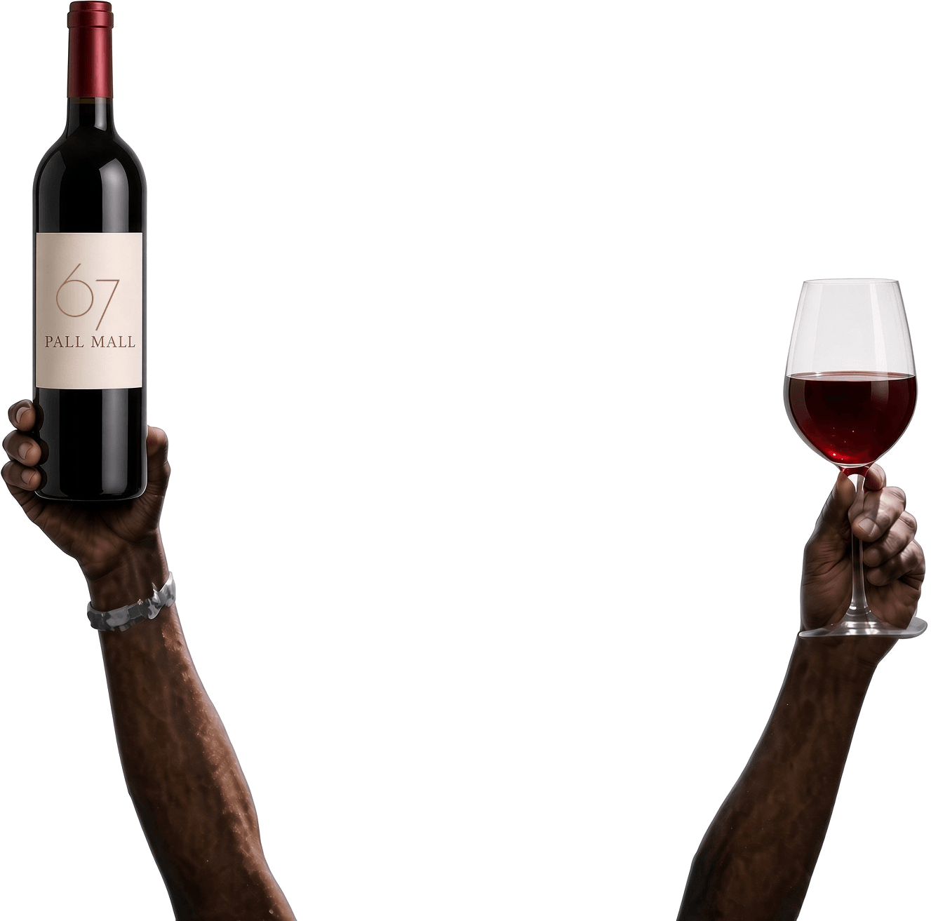 Members raising a toast
