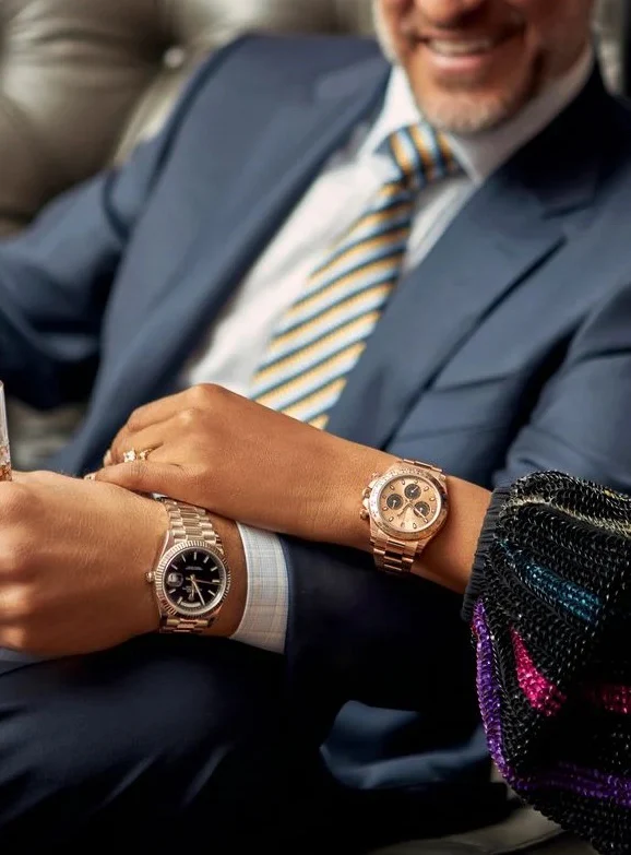 Private Members Club - Couple Wearing Luxury Watches